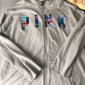 Pink lightweight zip up